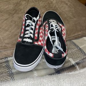 Men’s Red Checkered Vans